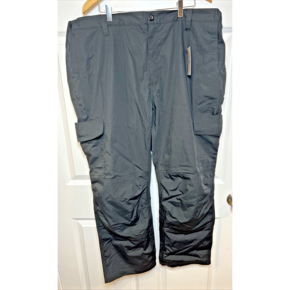Iron & Haft Apprentice Cargo Work Pants NWT‎ 44x30 Black Ripstop Utility Canvas